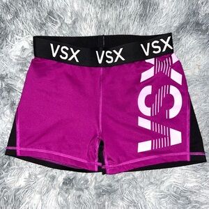 Victoria’s Secret VSX Sport Purple Black Shorts Size S